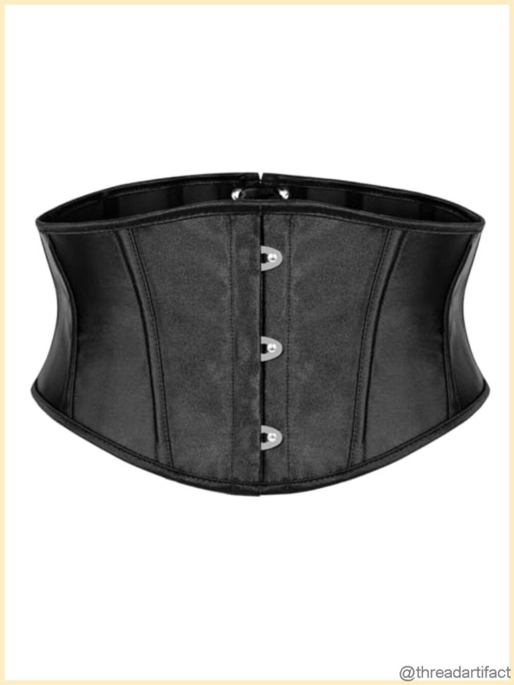 Wide Corset Belt Lace Up Underbust Renaissance Hook Buckle